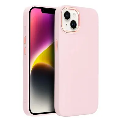 Apple iPhone 14 Pro Max, Szilikon tok, közepesen ütésálló, fémhatású kamera keret, Frame Case, r