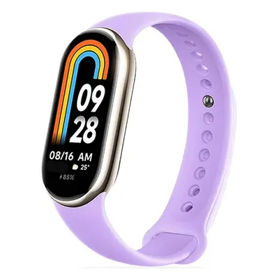 Xiaomi Mi Smart Band 8, szilikon pótszíj, állítható, TP IconBand, lila