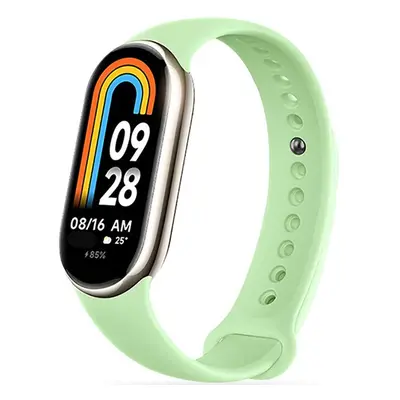 Xiaomi Mi Smart Band 8, szilikon pótszíj, állítható, TP IconBand, menta