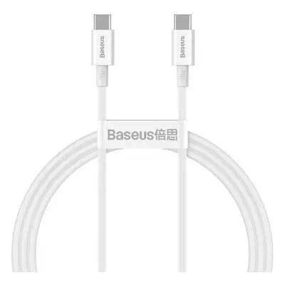 USB Type-C töltő- és adatkábel, USB Type-C, 100 cm, 5000 mA, 100W, törésgátlóval, gyorstöltés, P