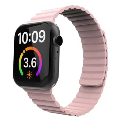 Apple Watch 4-6, SE, SE (2022) (38 / 40 mm) / Watch 7-9 (41 mm), szilikon pótszíj, mágneses zár,