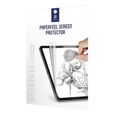 Apple iPad 10.2 (2019 / 2020 / 2021), Kijelzővédő fólia, Matt, Dux Ducis Paperfeel, Clear Prémiu