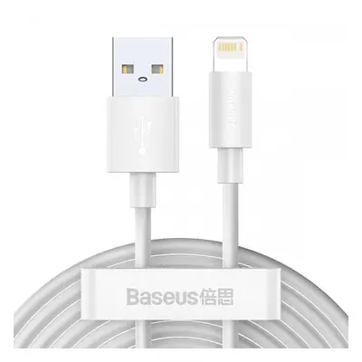 USB töltő- és adatkábel, Lightning, 150 cm, 2400 mA, gyorstöltés, Baseus Simple Wisdom, TZCALZJ-