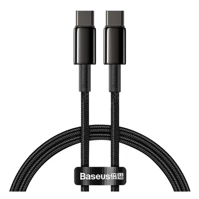 USB Type-C töltő- és adatkábel, USB Type-C, 200 cm, 5000 mA, 100W, törésgátlóval, gyorstöltés, c