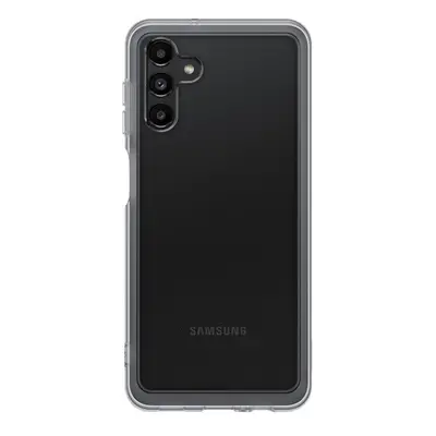 Samsung Galaxy A13 5G SM-A136U, Szilikon tok, átlátszó/fekete, gyári