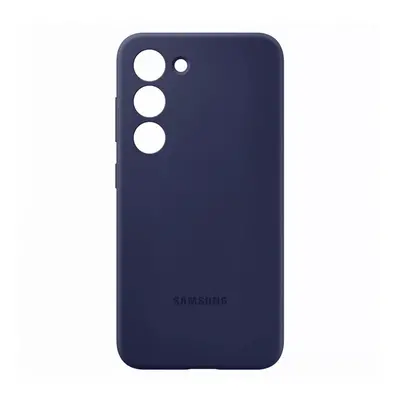 Samsung Galaxy S23 Plus SM-S916, Szilikon tok, sötétkék, gyári