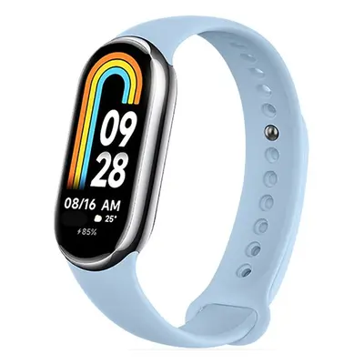 Xiaomi Mi Smart Band 8, szilikon pótszíj, állítható, TP IconBand, világoskék