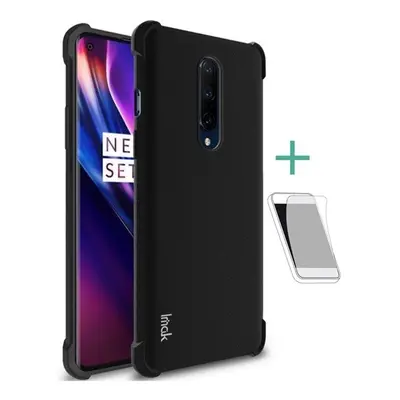 OnePlus 8, Szilikon tok, közepesen ütésálló, légpárnás sarok, IMAK, fekete