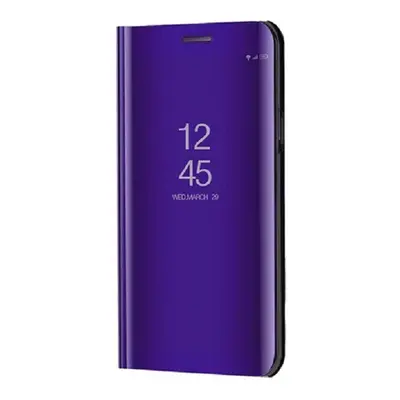 Xiaomi Mi 9 Pro / 9 Pro 5G, Oldalra nyíló tok, hívás mutatóval, Smart View Cover, lila (utángyár