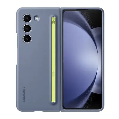 Samsung Galaxy Z Fold5 SM-F946B, Műanyag hátlap védőtok, ultravékony, Ceruza tartó, kék, gyári