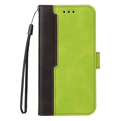 Xiaomi 13, Oldalra nyíló tok, stand, kártyatartóval, kézpánttal, Wooze Colour Wallet, zöld