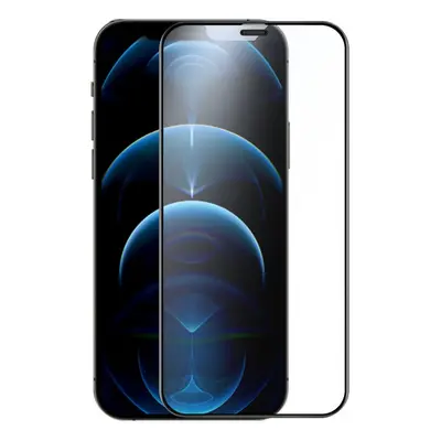 Apple iPhone 12 Pro Max, Kijelzővédő fólia, ütésálló fólia (az íves részre is!), Tempered Glass 