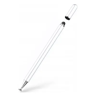 Univerzális toll, (bármilyen kapacitív kijelzőhöz), Charm Stylus Pen, feher/ezust