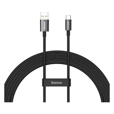 USB töltő- és adatkábel, USB Type-C, 200 cm, 65W, törésgátlóval, gyorstöltés, Baseus Superior, C