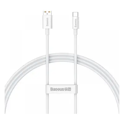 USB töltő- és adatkábel, USB Type-C, 100 cm, 6000mA, 100W, törésgátlóval, gyorstöltés, PD, QC, B