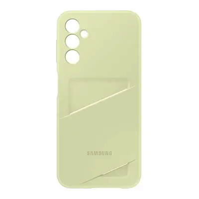 Samsung Galaxy A25 5G SM-A256B, Szilikon tok, kártyatartóval, lime, gyári