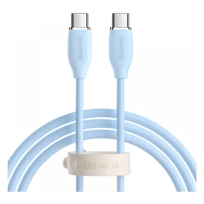 USB Type-C töltő- és adatkábel, USB Type-C, 120 cm, 5000 mA, 100W, gyorstöltés, Baseus Jelly Liq