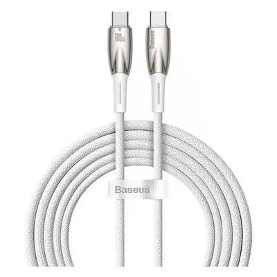 USB Type-C töltő- és adatkábel, USB Type-C, 200 cm, 5000 mA, 100W, törésgátlóval, gyorstöltés, P