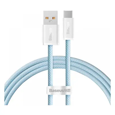 USB töltő- és adatkábel, USB Type-C, 100 cm, 6000 mA, 100W, gyorstöltés, cipőfűző minta, Baseus 