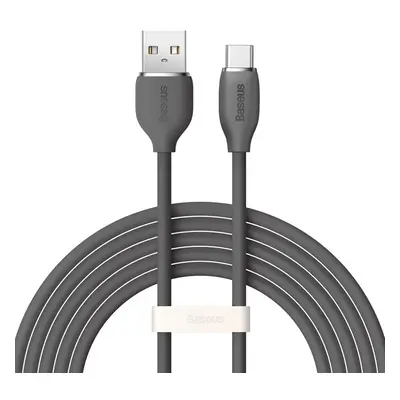 USB töltő- és adatkábel, USB Type-C, 200 cm, 100W, gyorstöltés, PD, Baseus Jelly Liquid Silica G