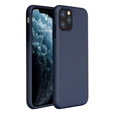 Xiaomi Redmi 9A / 9AT / 9i, Szilikon tok, Wooze Liquid Silica Gel, sötétkék