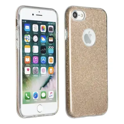 Apple iPhone 15 Plus, Szilikon tok, csillogó, Forcell Shining, arany