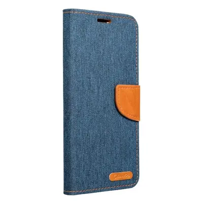 Xiaomi Redmi Note 12 5G / Poco X5 5G, Oldalra nyíló tok, stand, Canvas Book, sötétkék