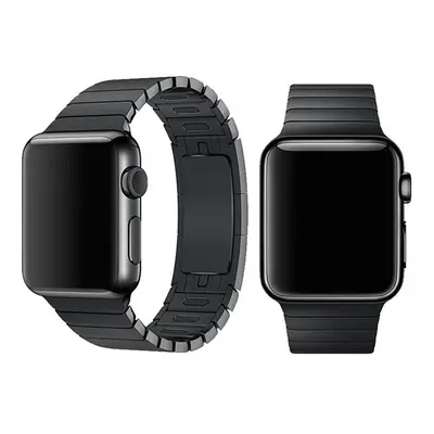 Apple Watch 1-6, SE (38 / 40 mm), Fém pótszíj, állítható, Devia Elegant Link, fekete