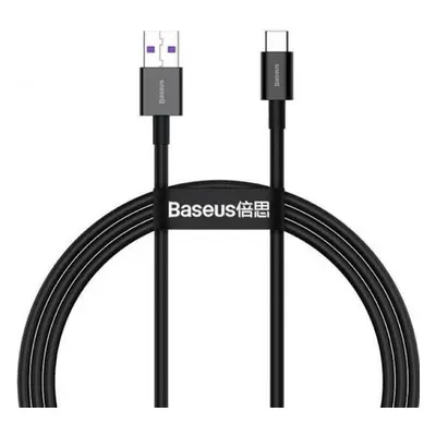 USB töltő- és adatkábel, USB Type-C, 200 cm, 6000 mA, 66W, törésgátlóval, gyorstöltés, Baseus CA