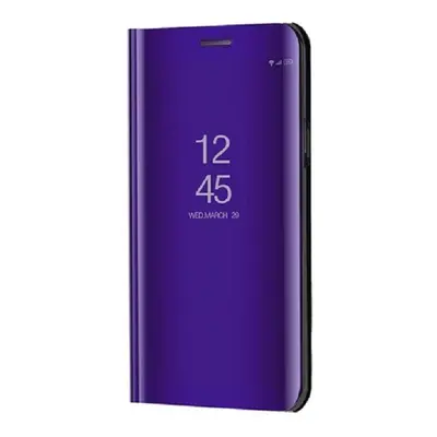 Huawei Mate 30 Lite, Oldalra nyíló tok, hívás mutatóval, Smart View Cover, lila (utángyártott)