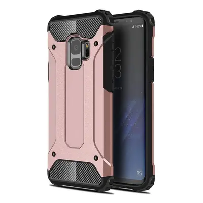 Xiaomi Poco X3 GT, Műanyag hátlap védőtok, Defender, fémhatású, vörösarany