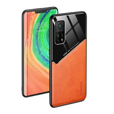 Xiaomi Poco X3 GT, Szilikon tok, bőr és plexi hátlap, közepesen ütésálló, mágneses tartóval komp