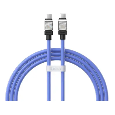 USB Type-C töltő- és adatkábel, USB Type-C, 100 cm, 100W, törésgátlóval, gyorstöltés, PD, Baseus