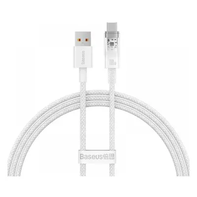 USB töltő- és adatkábel, USB Type-C, 100 cm, 6000 mA, 100W, gyorstöltés, cipőfűző minta, Baseus 