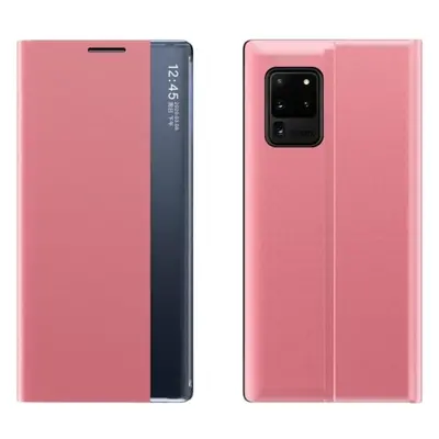 Huawei Mate 40 Pro, Oldalra nyíló tok, stand, hívás mutatóval, vékony csíkban, Wooze Look Inside