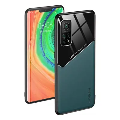 Xiaomi Poco X3 GT, Szilikon tok, bőr és plexi hátlap, közepesen ütésálló, mágneses tartóval komp