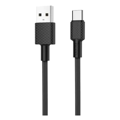 USB töltő- és adatkábel, USB Type-C, 100 cm, 2000 mA, törésgátlóval, gyorstöltés, karbon minta, 