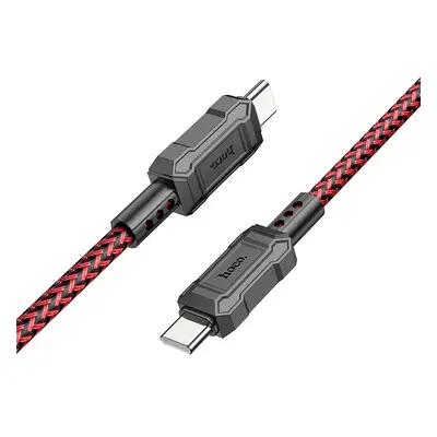 USB Type-C töltő- és adatkábel, USB Type-C, 100 cm, 3000 mA, 60W, törésgátlóval, gyorstöltés, PD