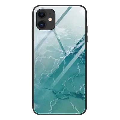 Apple iPhone XS Max, Szilikon védőkeret, edzett üveg hátlap, márvány minta, Wooze FutureCover, v