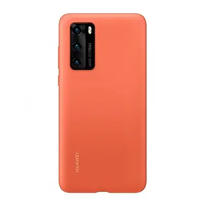 Huawei P40, Szilikon tok, narancs, gyári