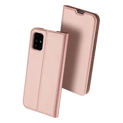 Xiaomi Poco X4 Pro 5G, Oldalra nyíló tok, stand, Dux Ducis, vörösarany