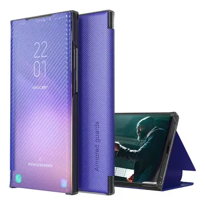 Samsung Galaxy M32 4G SM-M325F, Oldalra nyíló tok, stand, hívás mutatóval, kevlár minta, Wooze S