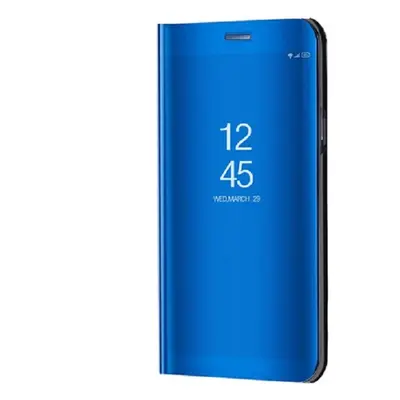 Samsung Galaxy A01 SM-A015F, Oldalra nyíló tok, hívás mutatóval, Smart View Cover, kék (utángyár