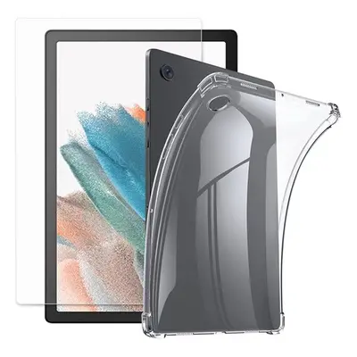 Samsung Galaxy Tab A8 10.5 (2021) SM-X200 / X205, Szilikon tok, + képernyővédő üveg, közepesen ü