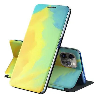 Samsung Galaxy A02 SM-A022F, Oldalra nyíló tok, stand, festék minta, Wooze Flashy Colors, színes