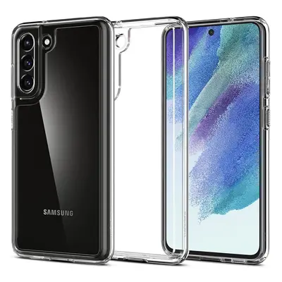 Samsung Galaxy S21 FE 5G SM-G990, Műanyag hátlap védőtok + szilikon keret, Spigen Ultra Hybrid, 