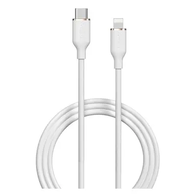 USB Type-C töltő- és adatkábel, Lightning, 120 cm, 3000 mA, 27W, gyorstöltés, PD, Devia Jelly, E