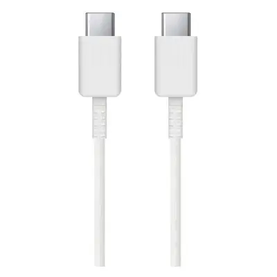 USB Type-C töltő- és adatkábel, USB Type-C, 100 cm, gyorstöltés, Samsung, fehér, gyári,