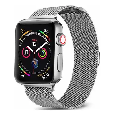 Apple Watch 4-6, SE, SE (2022) (38 / 40 mm) / Watch 7-9 (41 mm), fém pótszíj, milánói stílus, 2 