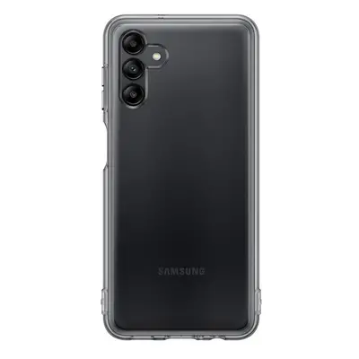 Samsung Galaxy A04s SM-A047F, Szilikon tok, átlátszó/fekete, gyári